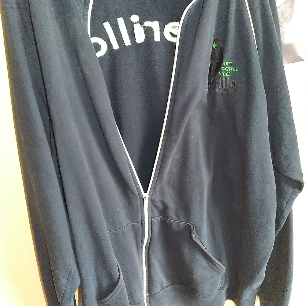 Guerrilla Cafe American apparel sweater full zip